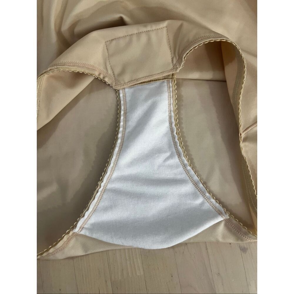 Isavela Compression Post Surgery Bodysuit Beige Large Side Zipper Hook & Eye - Picture 9 of 14